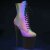 Pleaser FLAMINGO-1020REFL Stivaletti - Arcobaleno Riflettente/Nero Opaco EU-35 / US-5