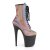 Pleaser FLAMINGO-1020REFL Stivaletti - Arcobaleno Riflettente/Nero Opaco EU-35 / US-5
