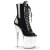 Pleaser FLAMINGO-1021 Stivaletti - Vernice Nero/Trasparente EU-35 / US-5