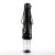 Pleaser FLAMINGO-1021 Stivaletti - Vernice Nero/Trasparente EU-35 / US-5
