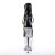 Pleaser FLAMINGO-1021 Stivaletti - Vernice Nero/Trasparente EU-35 / US-5