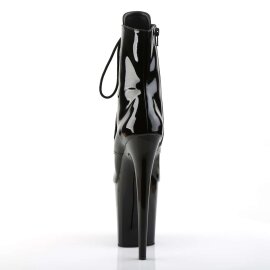 Pleaser FLAMINGO-1021 Stivaletti - Vernice Nero/Nero EU-35 / US-5