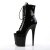 Pleaser FLAMINGO-1021 Stivaletti - Vernice Nero/Nero EU-35 / US-5