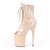 Pleaser FLAMINGO-1021 Stivaletti - Vernice Nude/Nude EU-36 / US-6