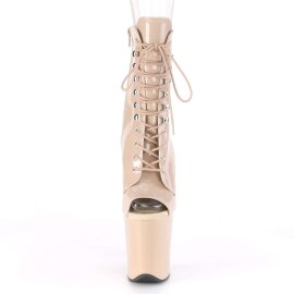 Pleaser FLAMINGO-1021 Stivaletti - Vernice Nude/Nude...