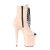 Pleaser FLAMINGO-1021FS Stivaletti - Finto Camoscio Beige/Finto Camoscio Beige EU-38 / US-8