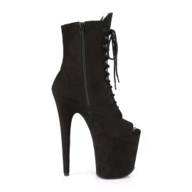 Pleaser FLAMINGO-1021FS Stivaletti - Finto Camoscio Nero/Finto Camoscio Nero EU-35 / US-5