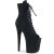Pleaser FLAMINGO-1021FS Stivaletti - Finto Camoscio Nero/Finto Camoscio Nero EU-35 / US-5