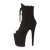 Pleaser FLAMINGO-1021FS Stivaletti - Finto Camoscio Nero/Finto Camoscio Nero EU-35 / US-5