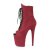 Pleaser FLAMINGO-1021FS Stivaletti - Finto Camoscio Borgogna/Finto Camoscio Borgogna EU-35 / US-5