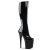 Pleaser FLAMINGO-2000 Stivali - Vernice Elasticizzato Nero/Nero EU-37 / US-7