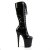 Pleaser FLAMINGO-2023 Stivali - Vernice Elasticizzato Nero/Nero EU-37 / US-7