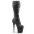 Pleaser FLAMINGO-2023 Stivali - Similpelle Elasticizzato Nero/Nero Opaco EU-41 / US-11