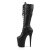 Pleaser FLAMINGO-2023 Stivali - Similpelle Elasticizzato Nero/Nero Opaco EU-41 / US-11