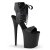 Pleaser Sandali FLAMINGO-800-14 Similpelle Nero/Nero Opaco EU-41 / US-11