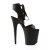 Pleaser Sandali FLAMINGO-800-14 Similpelle Nero/Nero Opaco EU-41 / US-11