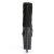 Pleaser Sandali FLAMINGO-800-24 Fascia Elastica-Microfibra Nera/Nero Opaco EU-37 / US-7