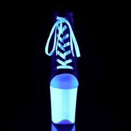 Pleaser FLAMINGO-800SK-02 Stivaletti - Tela Nero/Bianco...