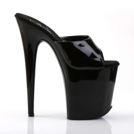 Pleaser Mules FLAMINGO-801 Vernice Nero/Nero EU-35 / US-5