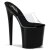 Pleaser Mules FLAMINGO-801 Trasparente/Nero EU-37 / US-7