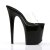Pleaser Mules FLAMINGO-801 Trasparente/Nero EU-37 / US-7