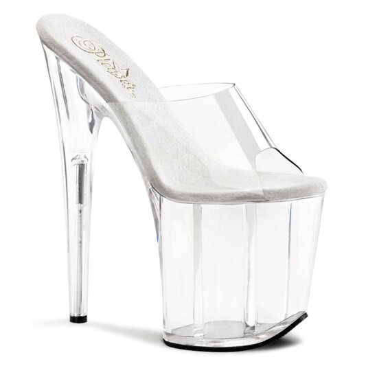 Pleaser Mules FLAMINGO-801 Trasparente/Trasparente EU-35 / US-5