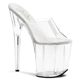 Pleaser Mules FLAMINGO-801 Trasparente/Trasparente EU-35...