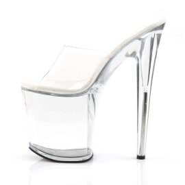 Pleaser Mules FLAMINGO-801 Trasparente/Trasparente EU-35 / US-5