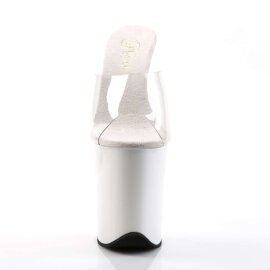 Pleaser Mules FLAMINGO-801 Trasparente/Bianco EU-35 / US-5