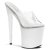 Pleaser Mules FLAMINGO-801 Trasparente/Bianco EU-37 / US-7