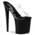 Pleaser Mules FLAMINGO-802 Trasparente/Nero EU-37 / US-7