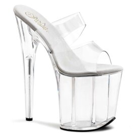 Pleaser Mules FLAMINGO-802 Trasparente/Trasparente EU-35...