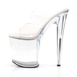 Pleaser Mules FLAMINGO-802 Trasparente/Trasparente EU-35 / US-5