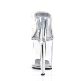 Pleaser Mules FLAMINGO-802 Trasparente/Trasparente EU-37 / US-7