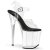 Pleaser Sandali FLAMINGO-808 Trasparente-Nero/Trasparente EU-35 / US-5