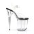 Pleaser Sandali FLAMINGO-808 Trasparente-Nero/Trasparente EU-35 / US-5