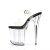 Pleaser Sandali FLAMINGO-808 Trasparente-Nero/Trasparente EU-38 / US-8
