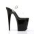 Pleaser Sandali FLAMINGO-808 Trasparente/Nero EU-35 / US-5