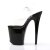 Pleaser Sandali FLAMINGO-808 Trasparente/Nero EU-38 / US-8