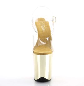 Pleaser Sandali FLAMINGO-808 Trasparente/Dorato Cromato...