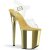 Pleaser Sandali FLAMINGO-808 Trasparente/Dorato Cromato EU-36 / US-6