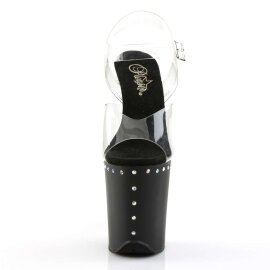 Pleaser Sandali FLAMINGO-808ABLS Trasparente/Nero...