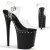 Pleaser Sandali FLAMINGO-808ABLS Trasparente/Nero StrassEU-38 / US-8