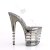 Pleaser Sandali FLAMINGO-808CHLN Trasparente/Peltro Cromato EU-35 / US-5