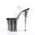 Pleaser Sandali FLAMINGO-808G Trasparente/Nero Glitter EU-37 / US-7