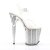 Pleaser Sandali FLAMINGO-808G Trasparente/Argento Glitter EU-35 / US-5