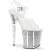 Pleaser Sandali FLAMINGO-808G Trasparente/Argento Glitter EU-38 / US-8