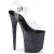 Pleaser Sandali FLAMINGO-808LG Trasparente/Nero Multi Glitter EU-35 / US-5
