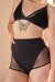 Lunalae Shorts High Waist  Carla Maglia Nera M