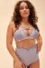 Lunalae Top Maisie Mesh Strappy Grigio XS